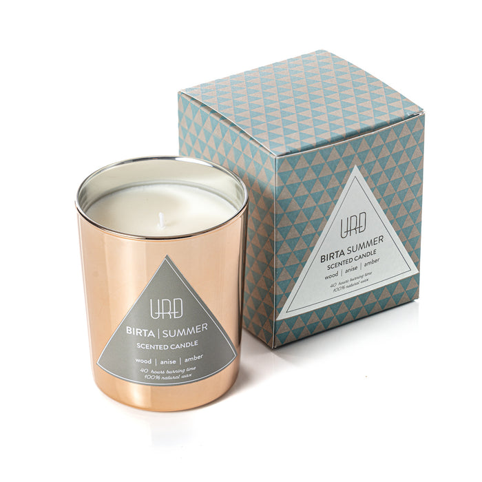 URÐ candles are made from a blend of high-quality soya and beeswax. The wick is 100% cotton.