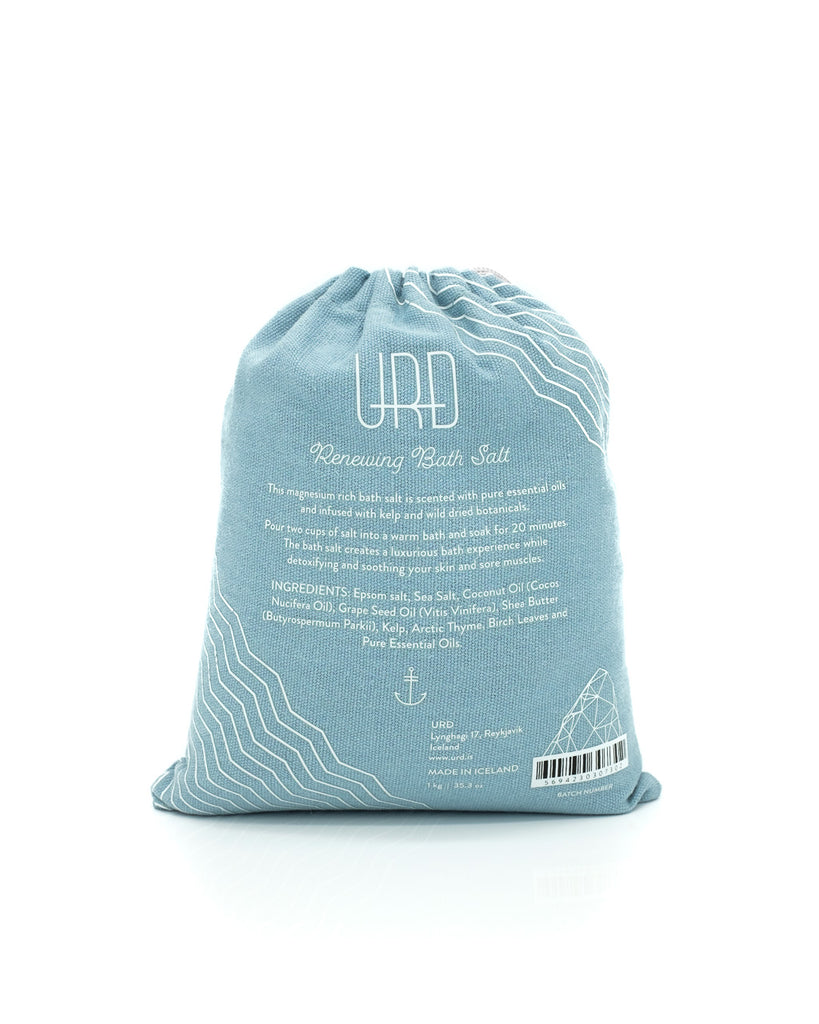 Renewing, Detox Bath Salt with Kelp & Wild Dried Botanicals. Magnesium rich &  scented with pure essential oils.