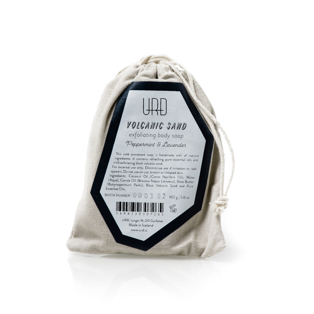 Exfoliating body soap with Volcanic sand