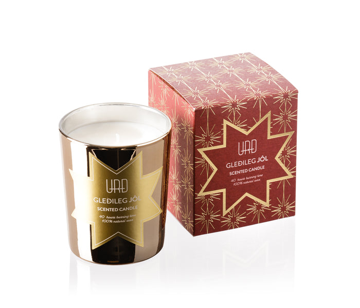 Icelandic Christmas scented slow burning natural soy candle