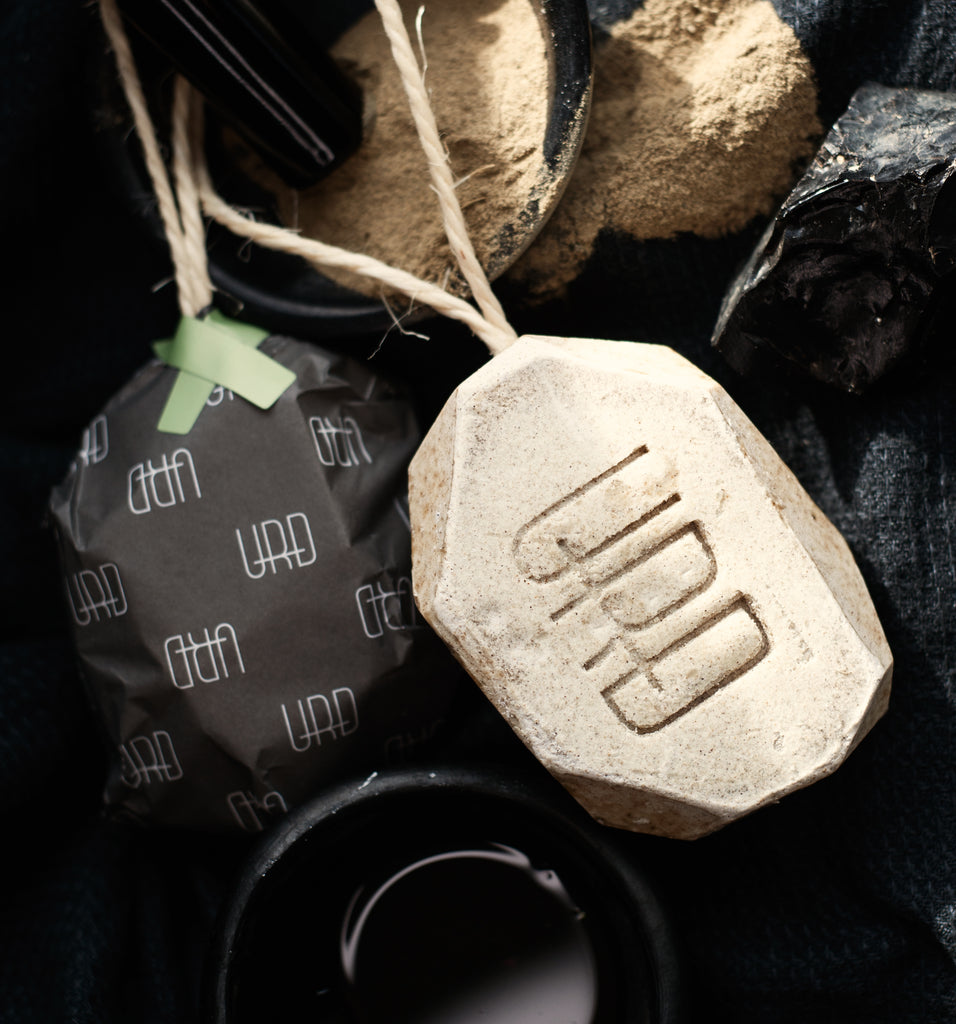 Cold-processed  handmade nourishing shampoo bar natural ingredients. 